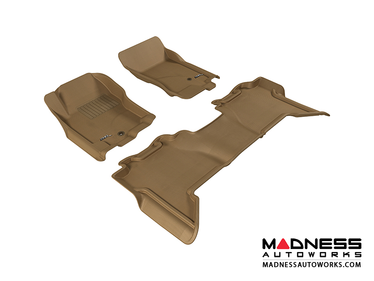 Nissan Xterra Floor Mats (Set of 3) - Tan by 3D MAXpider